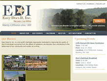 Tablet Screenshot of easydoesitinc.org
